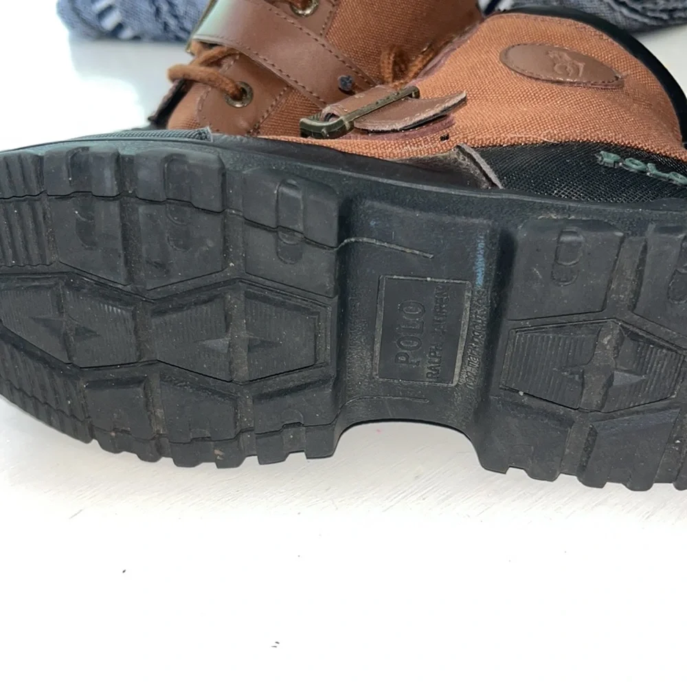 Polo Ralph Lauren Colbey leather/nylon little kids boots 2.5